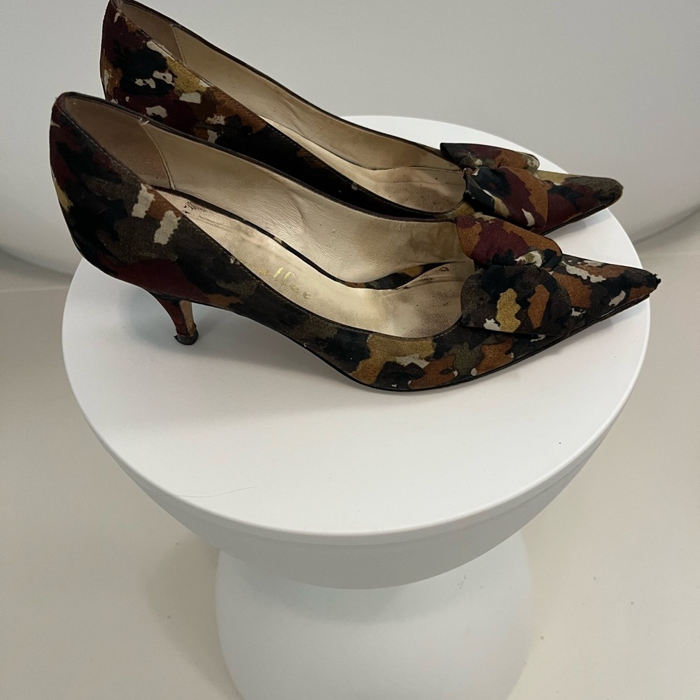 Bettye Muller Multicolor Camouflage Heels